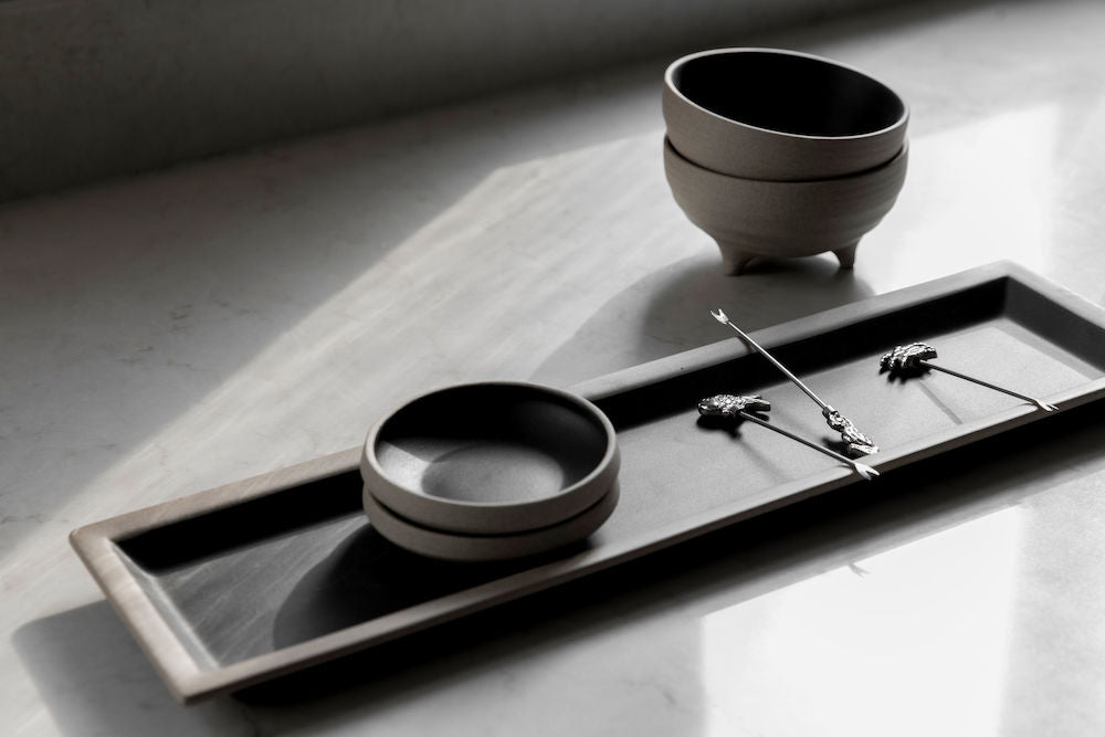 Three feet bowl Fumiko