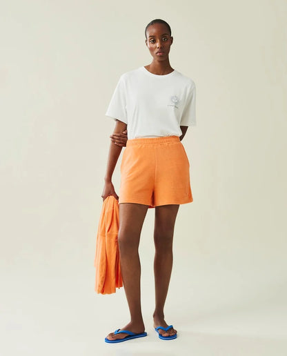 Andy frotté shorts orange
