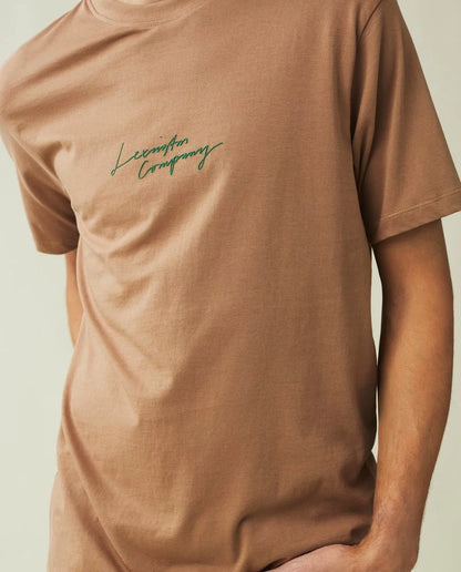 Max t-shirt med tryck Brun Lexington