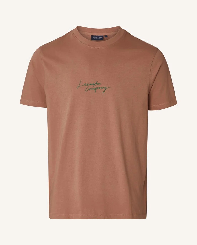 Max t-shirt med tryck Brun Lexington