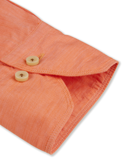 Casual Orange Poplinskjorta Stenströms