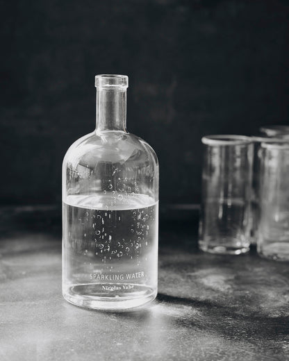 Flaska med lock, Sparkling, Klar