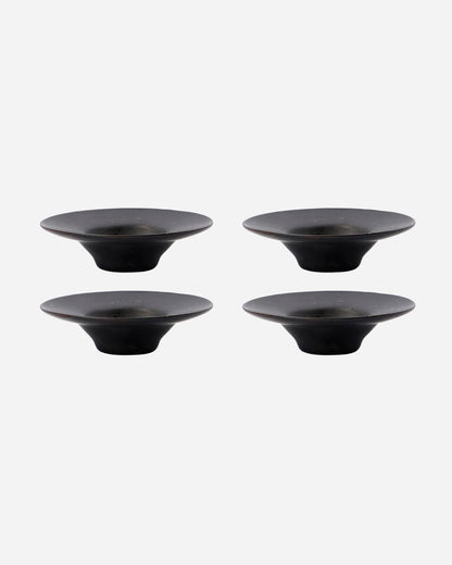 Äggkopp, Pion, Svart/Brun 4-pack