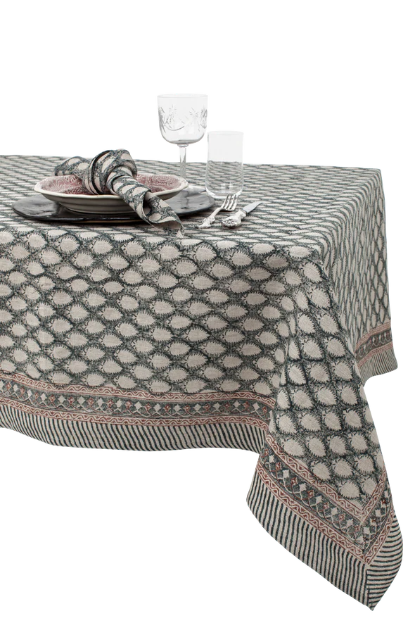 Chamoisduk Linne Cypress navy
