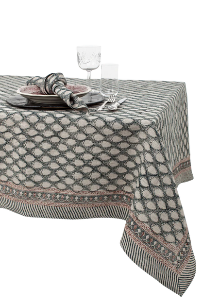 Chamoisduk Linne Cypress navy