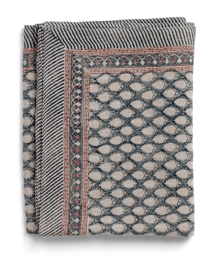 Chamoisduk Linne Cypress navy