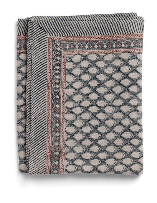 Chamoisduk Linne Cypress navy